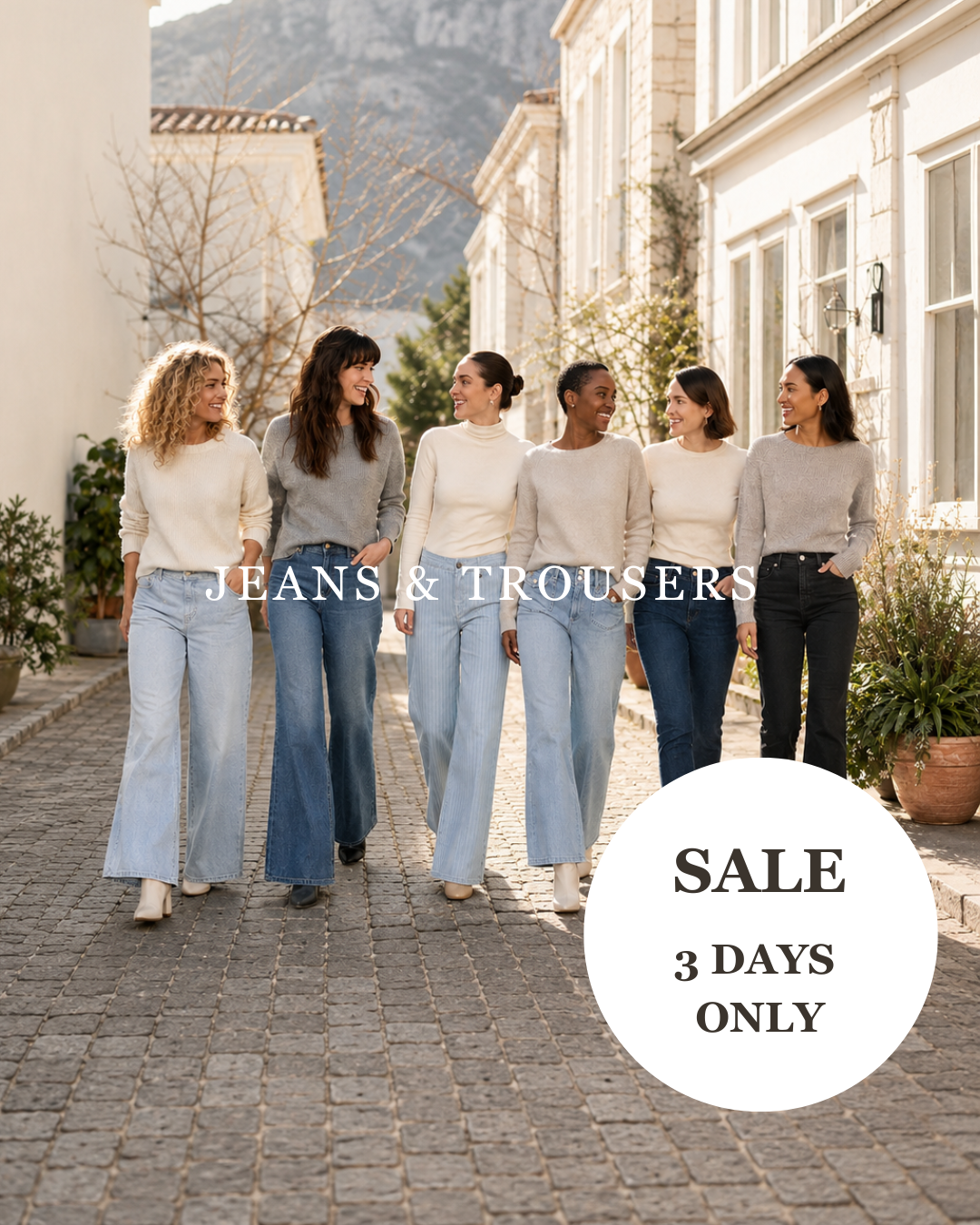 40% Off Jeans & Trousers — 3 Days Only