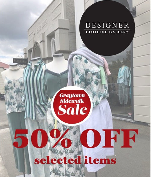 The Greytown Sidewalk SALE Wellington Anniversary Weekend Designer Clothing Gallery Women