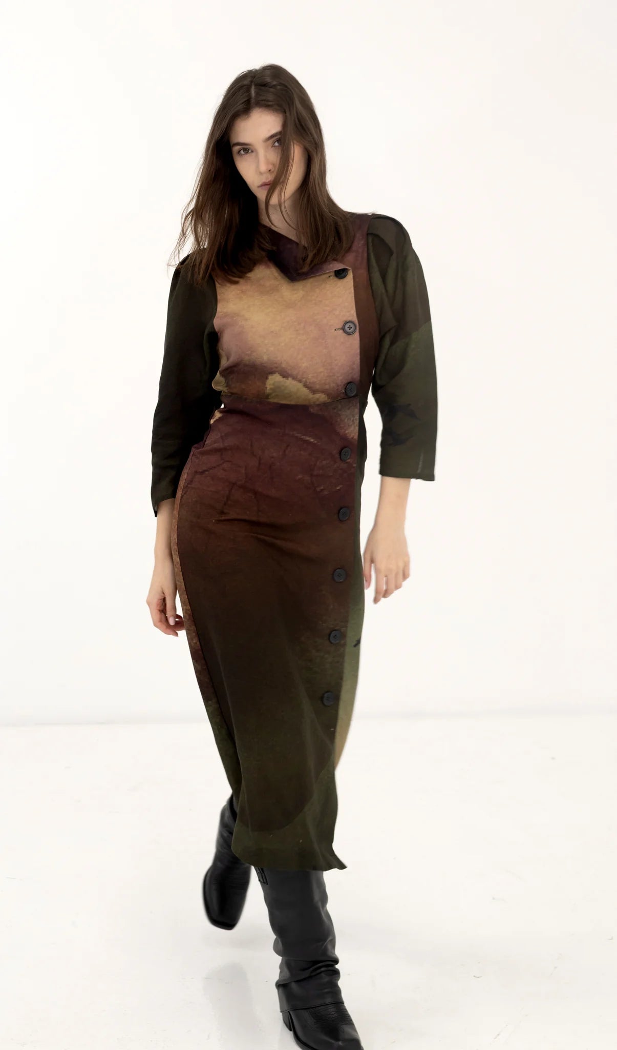 AURORA DRESS RAINBIRD PRINT