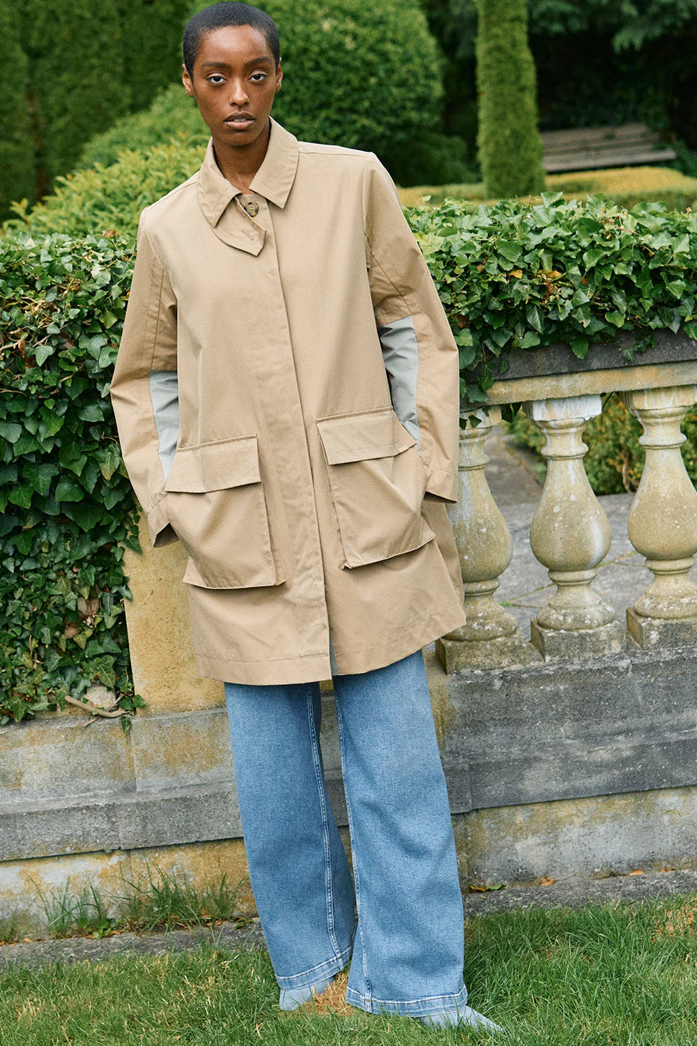 Indrani Trenchcoat Sesame