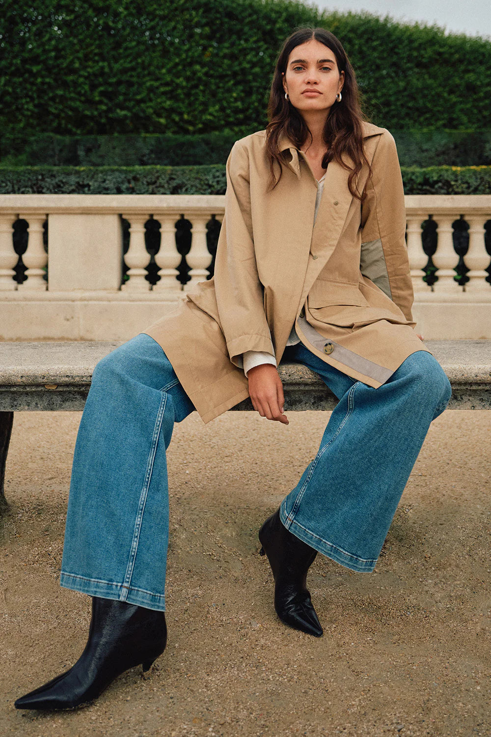 Indrani Trenchcoat Sesame