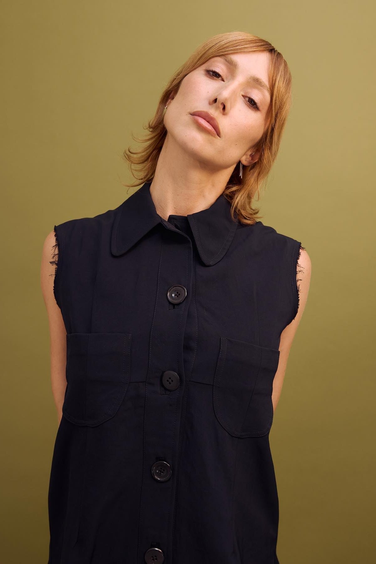 MASAMI BLACK VEST / DESIGNER CLOTHING GALLERY GREYTOWN