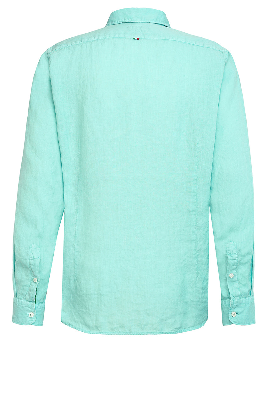 Fil Noir Men's Shirt Aqua Designer Clothing Gallery Greytown