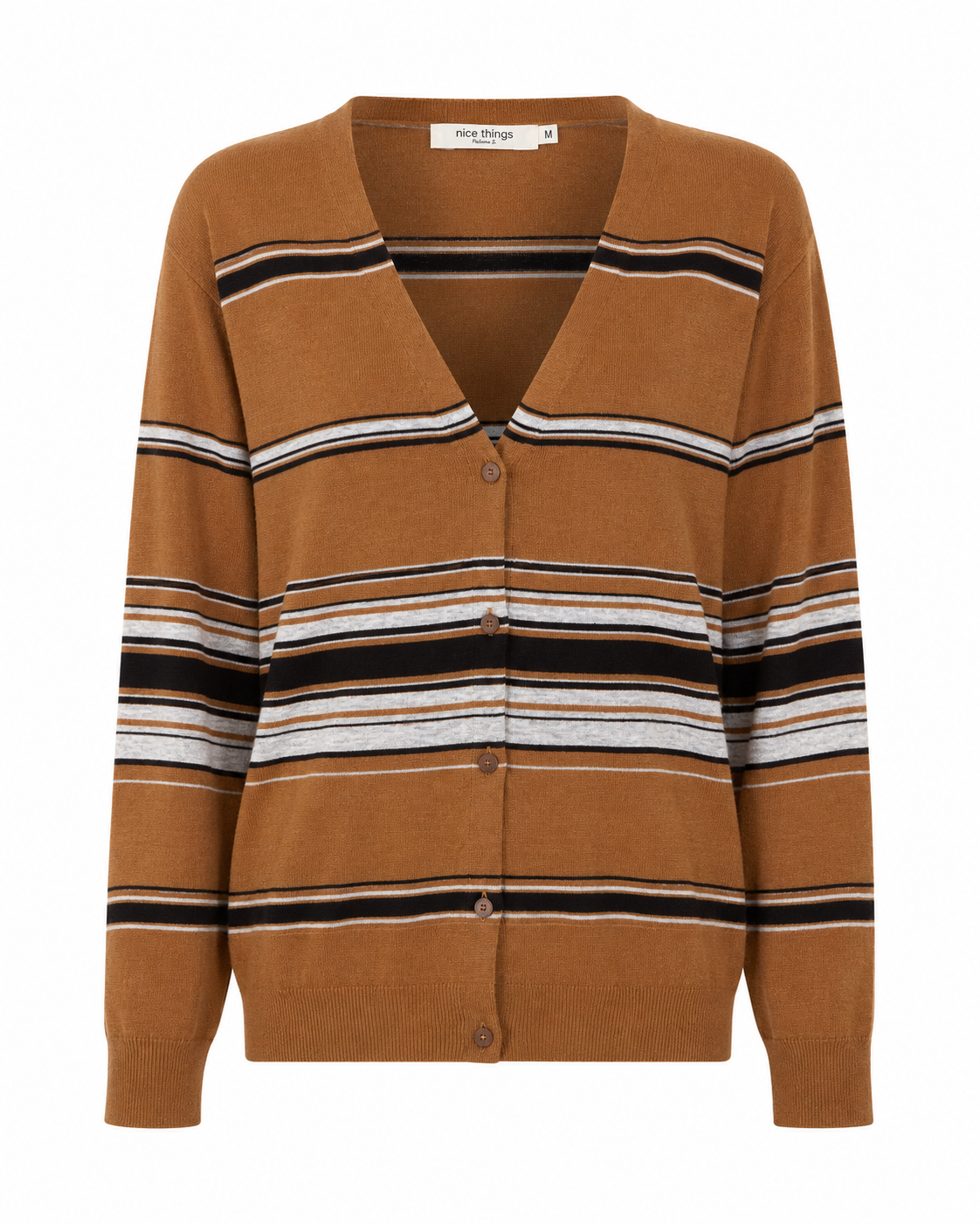 Striped Caramel Cardigan