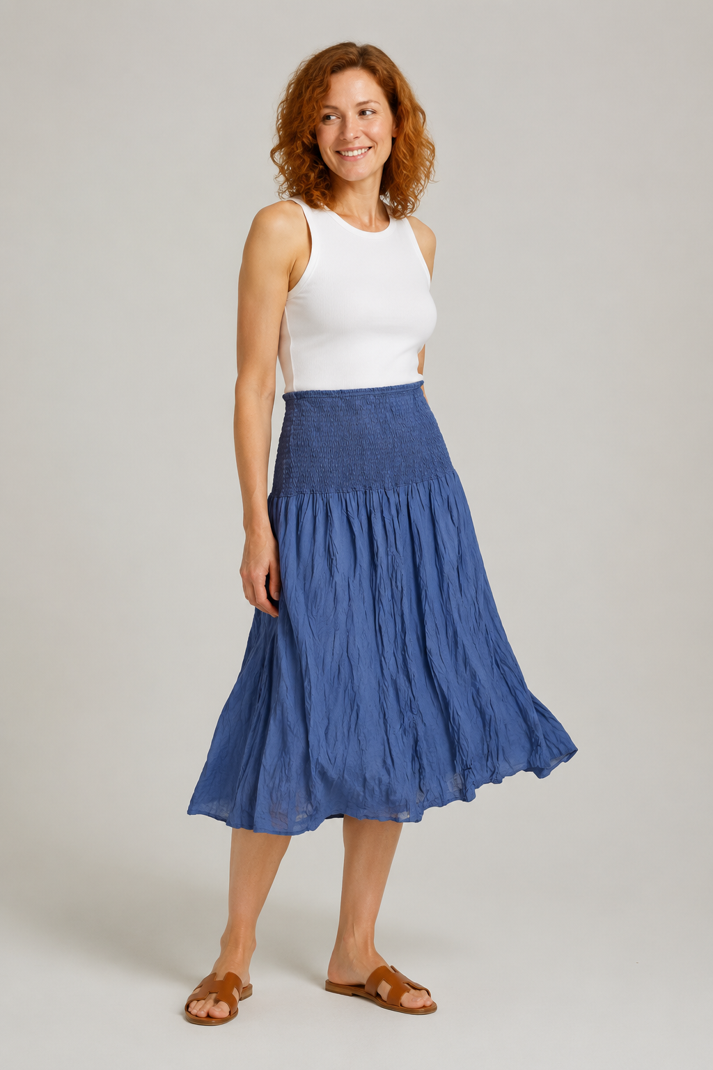 Jaja Solid Skirt Navy