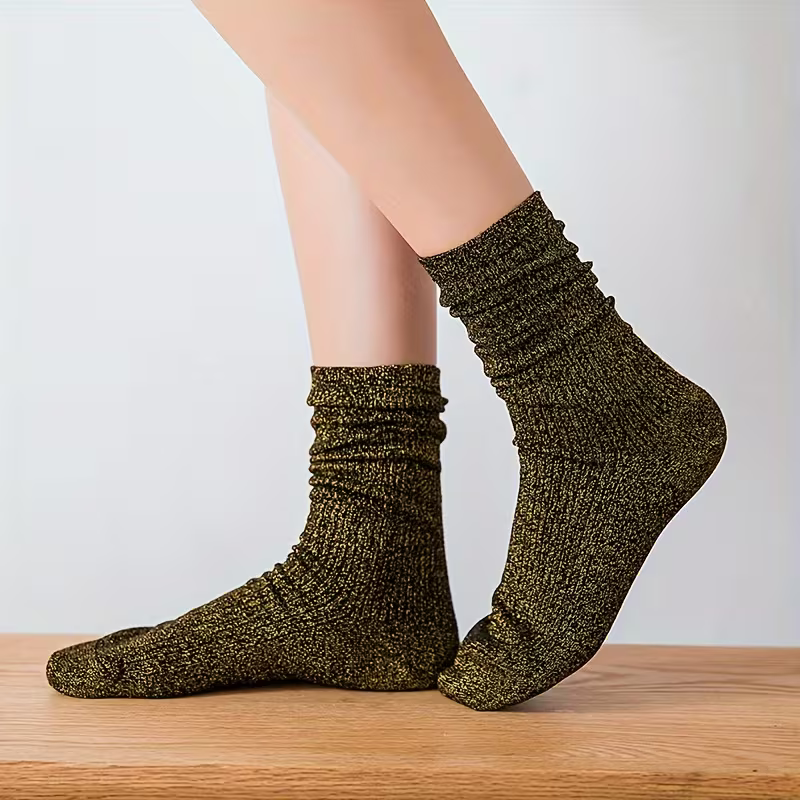 Glitter Socks Gold