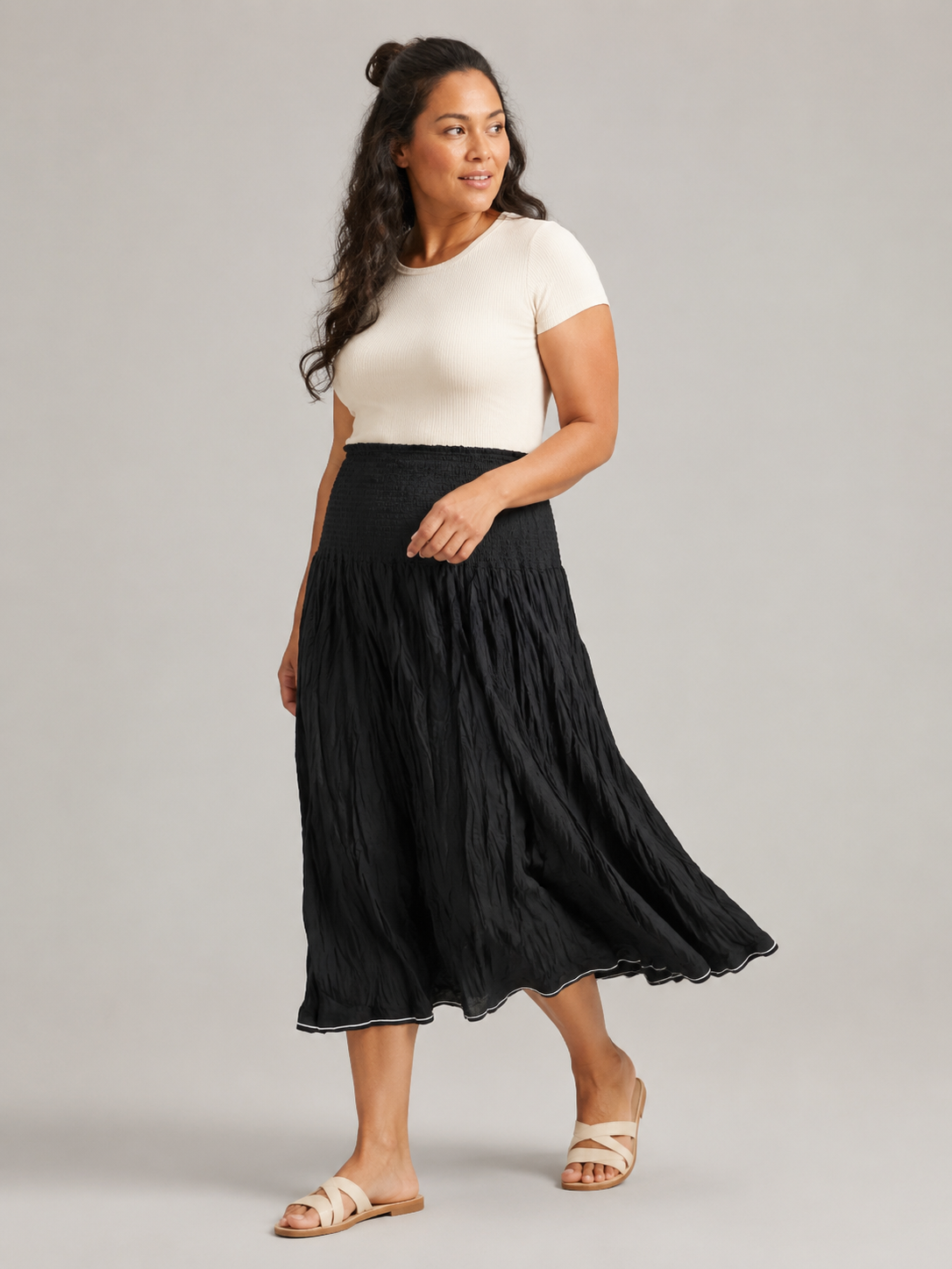 Jaja Solid Skirt Black
