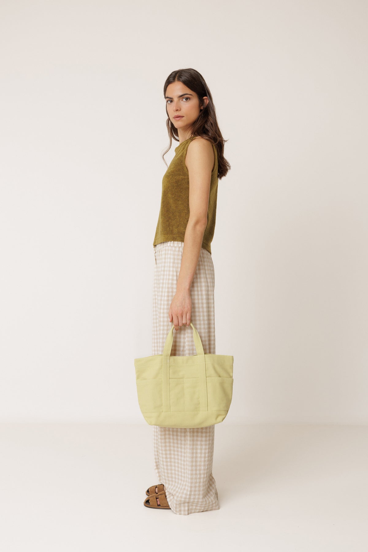 INDI AND COLD BEIGE TROUSERS DESIGNER CLOTHIN GALLERY NZ