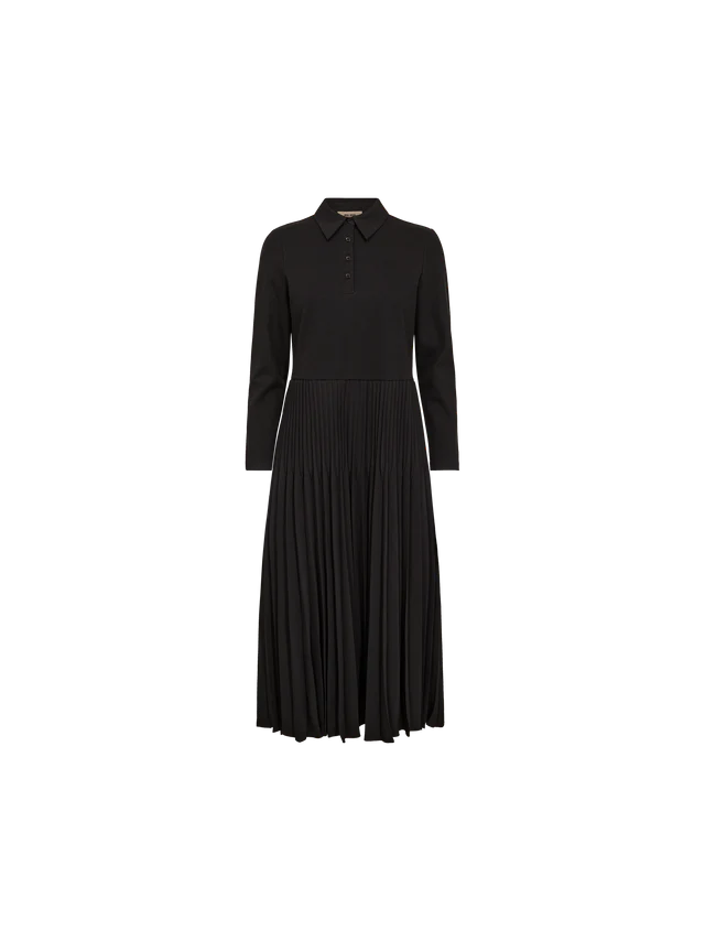 Maike Pleat Dress Black