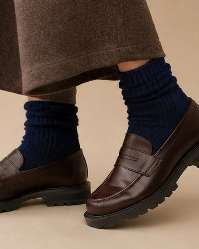 LOTHLORIAN BLUE SOCKS / DESIGNER CLOTHING GALLERY NZ