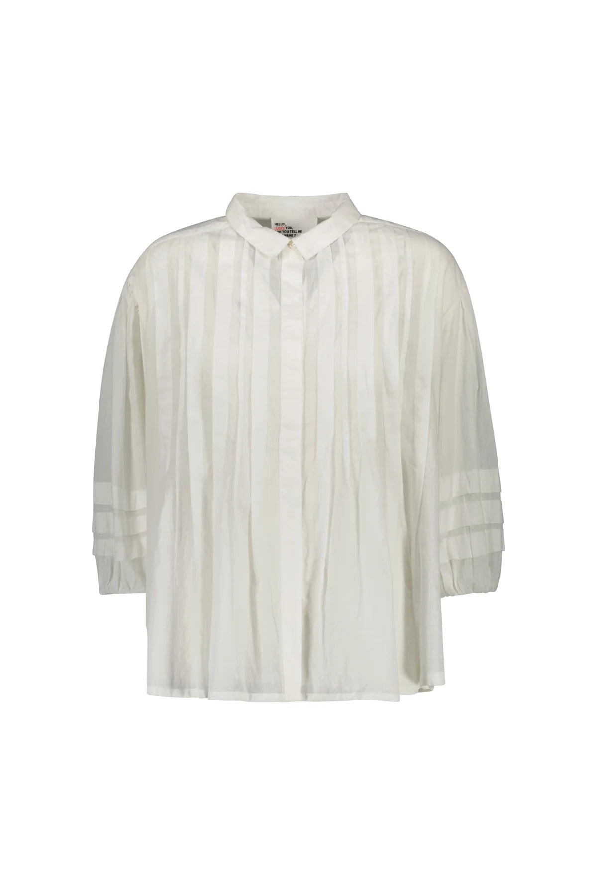 Leon and Harper Pleated Shirt Designer Clothing Gallery Greytown