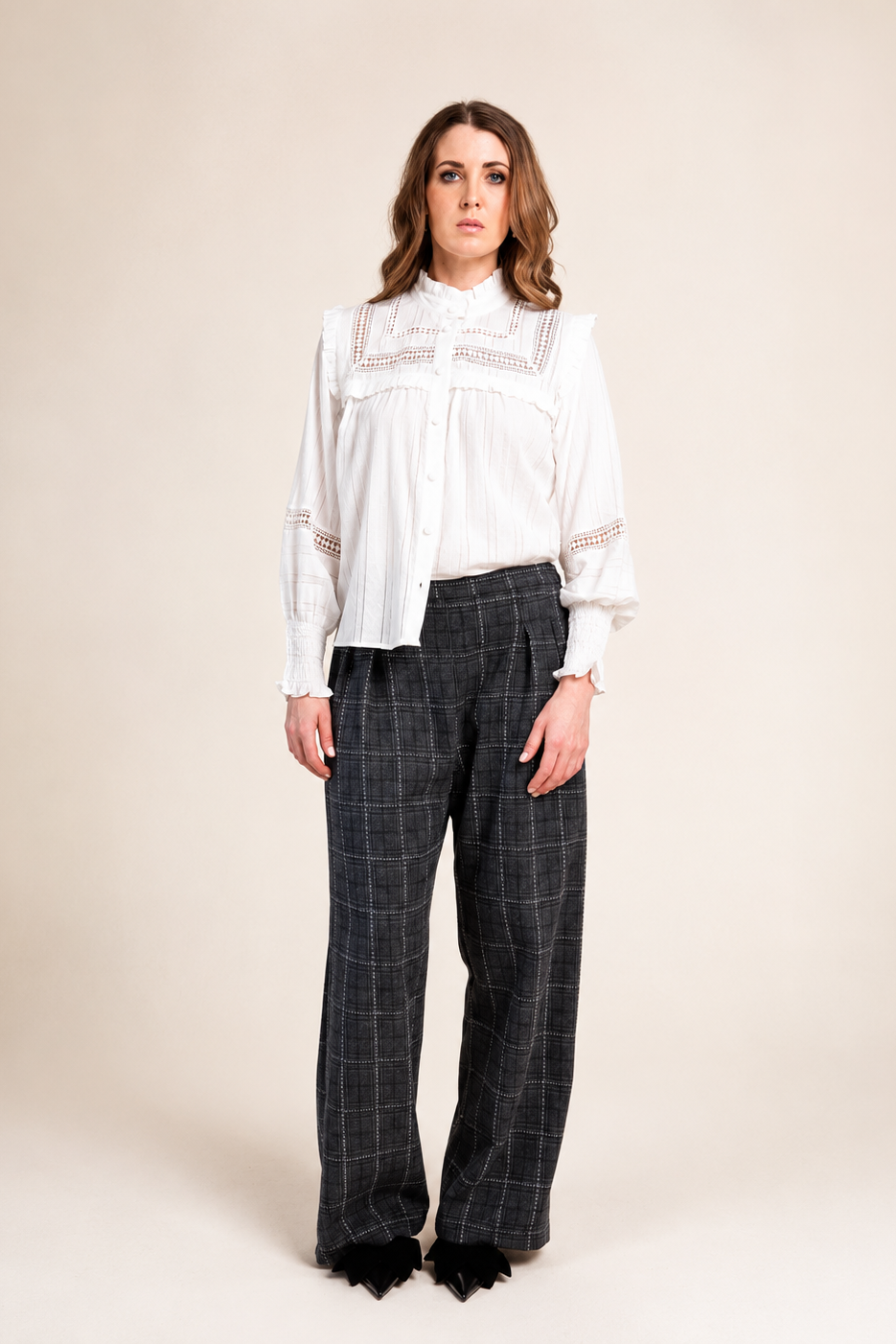 SHERYL MAY WOOL GREY PANTS/ DESIGNER CLOTHING GALLERY NZ