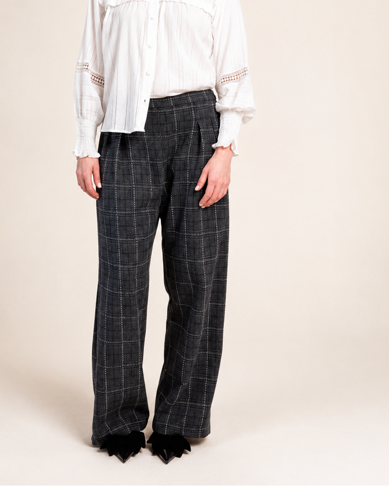 SHERYL MAY WOOL GREY PANTS/ DESIGNER CLOTHING GALLERY NZ