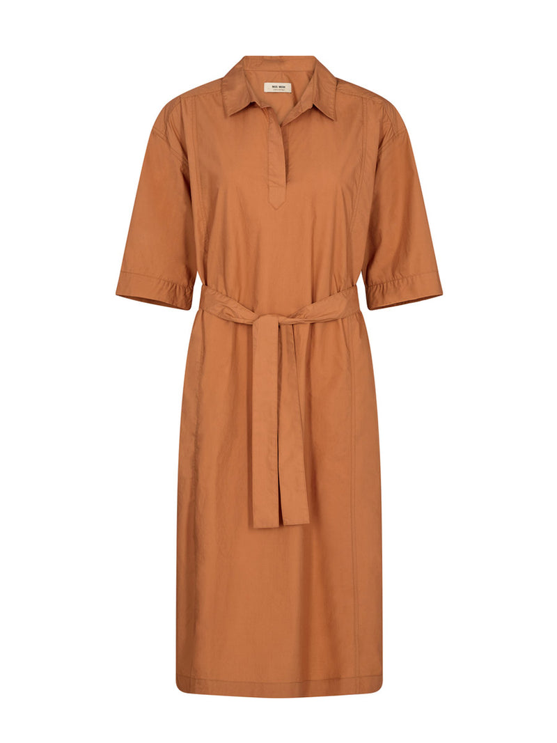 Melli Cotton Dress Pecan Brown