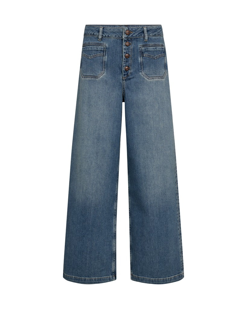 MOS MOSH WIDE LEG BLUE / DESIGNER CLOTHING GALLERY NZ