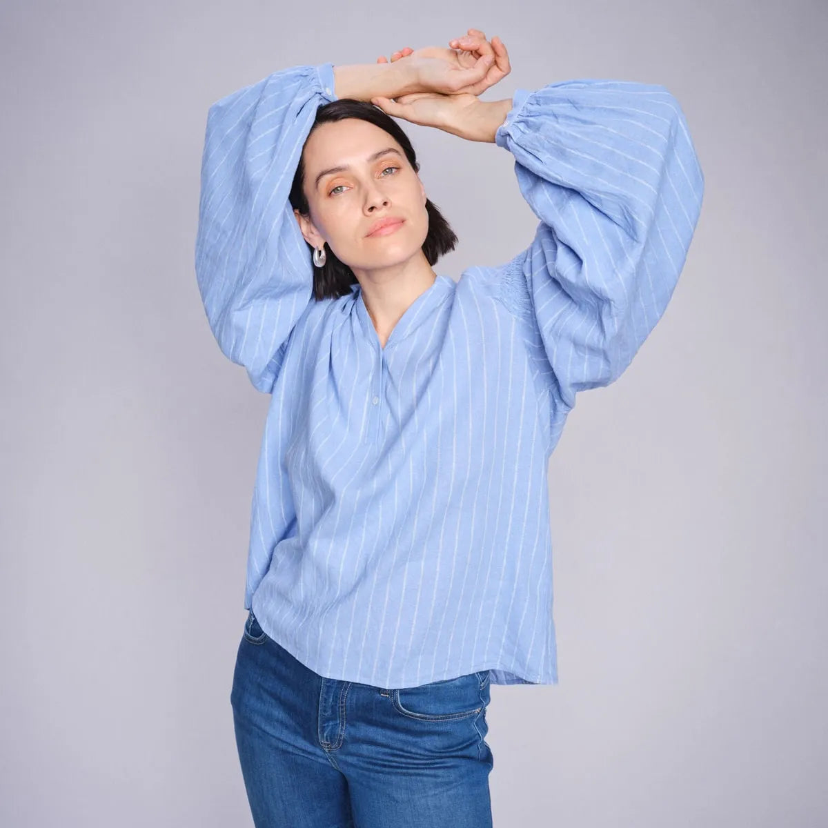 Safi Blouse Hydrangea