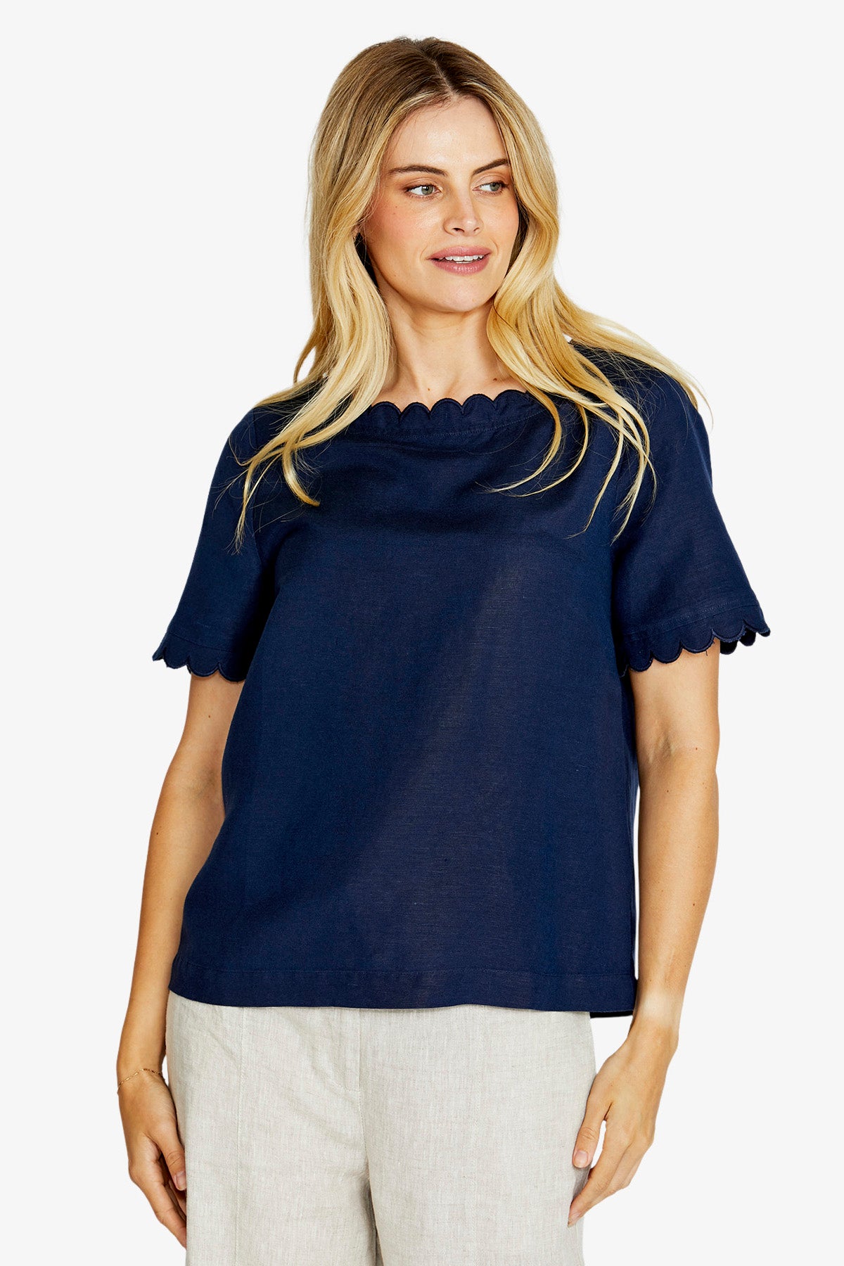 Monica Top Navy