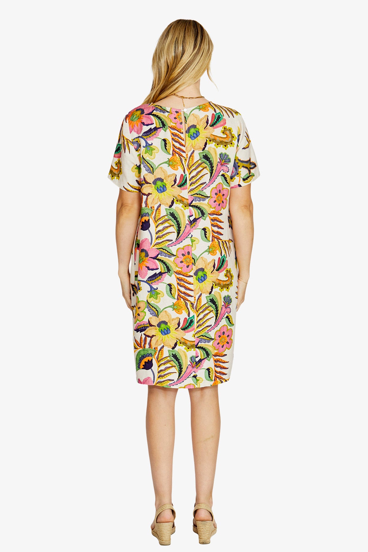 Tessa Linen Dress Carn