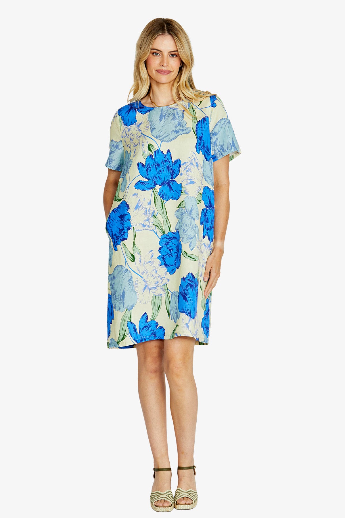 Tessa Linen Dress Santo