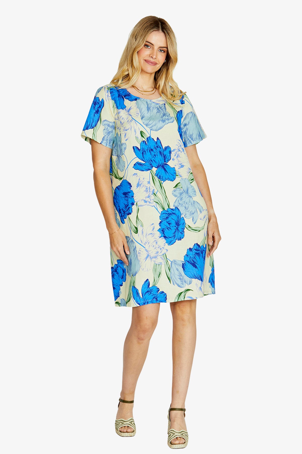 Tessa Linen Dress Santo