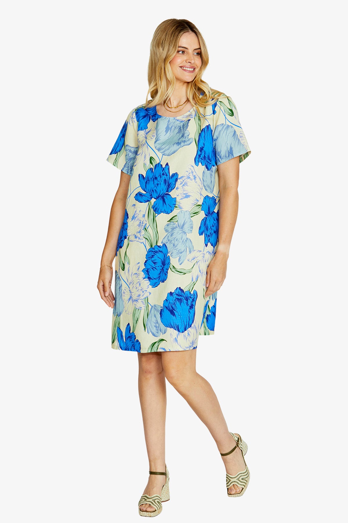 Tessa Linen Dress Santo