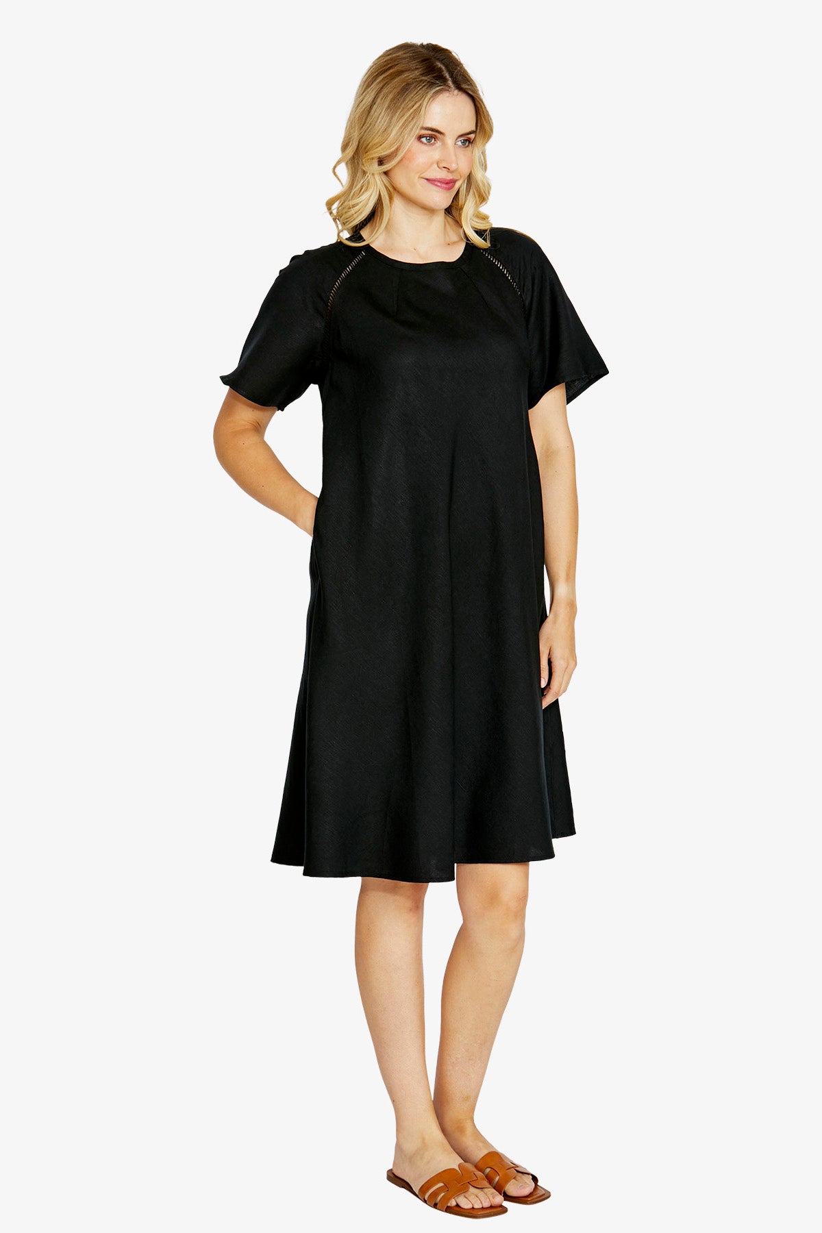 ping pong black dress / designer clothing gallery nz