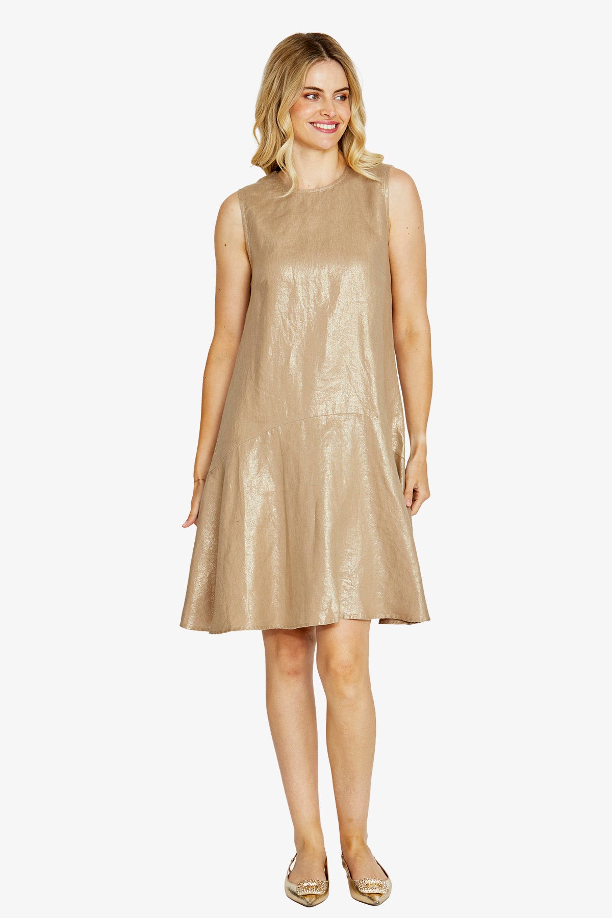 Holly Dress Gold