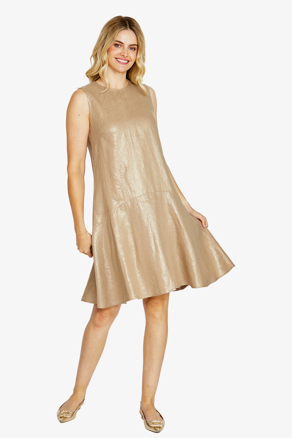 Holly Dress Gold