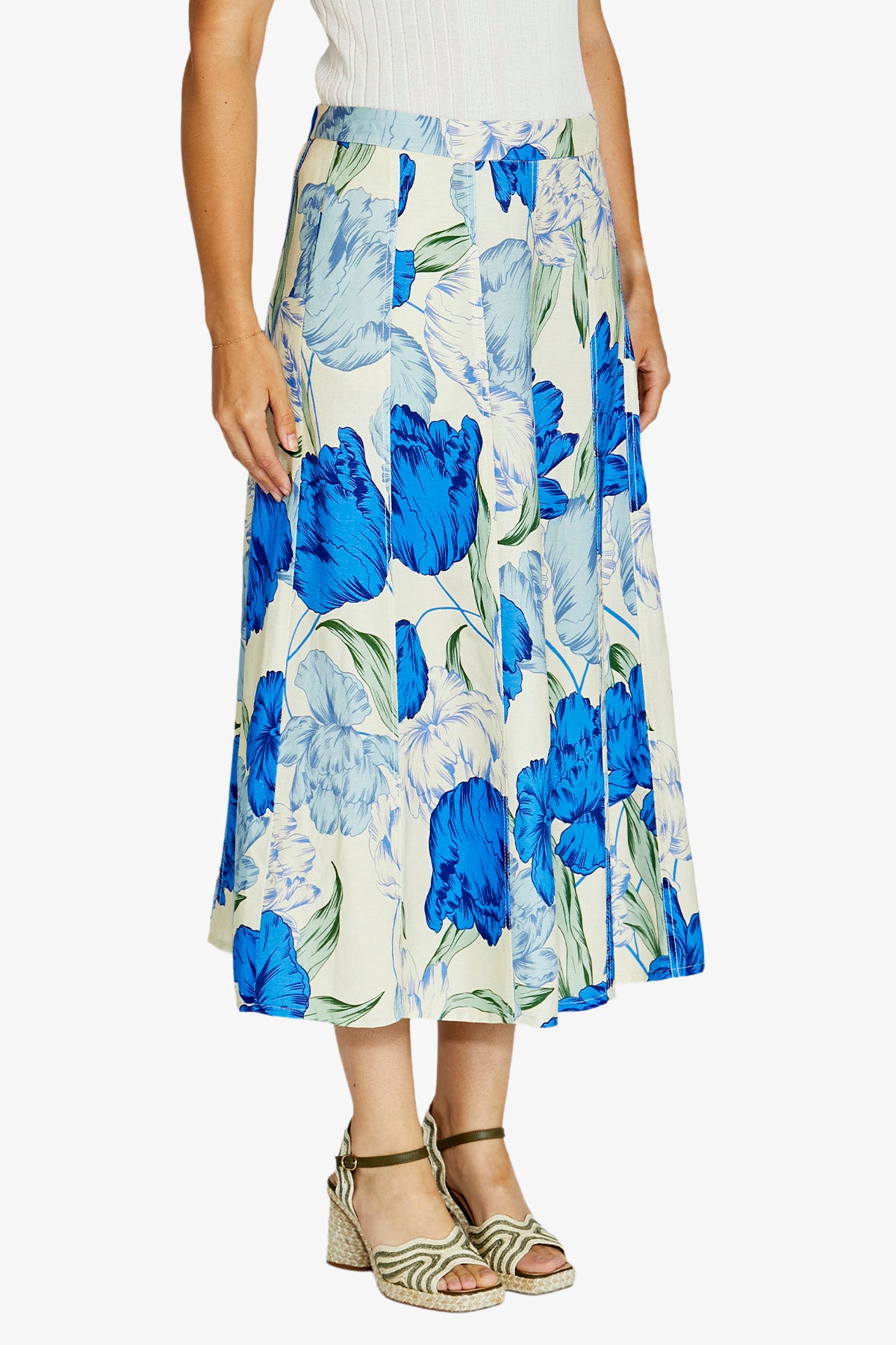 Santorini Skirt Print