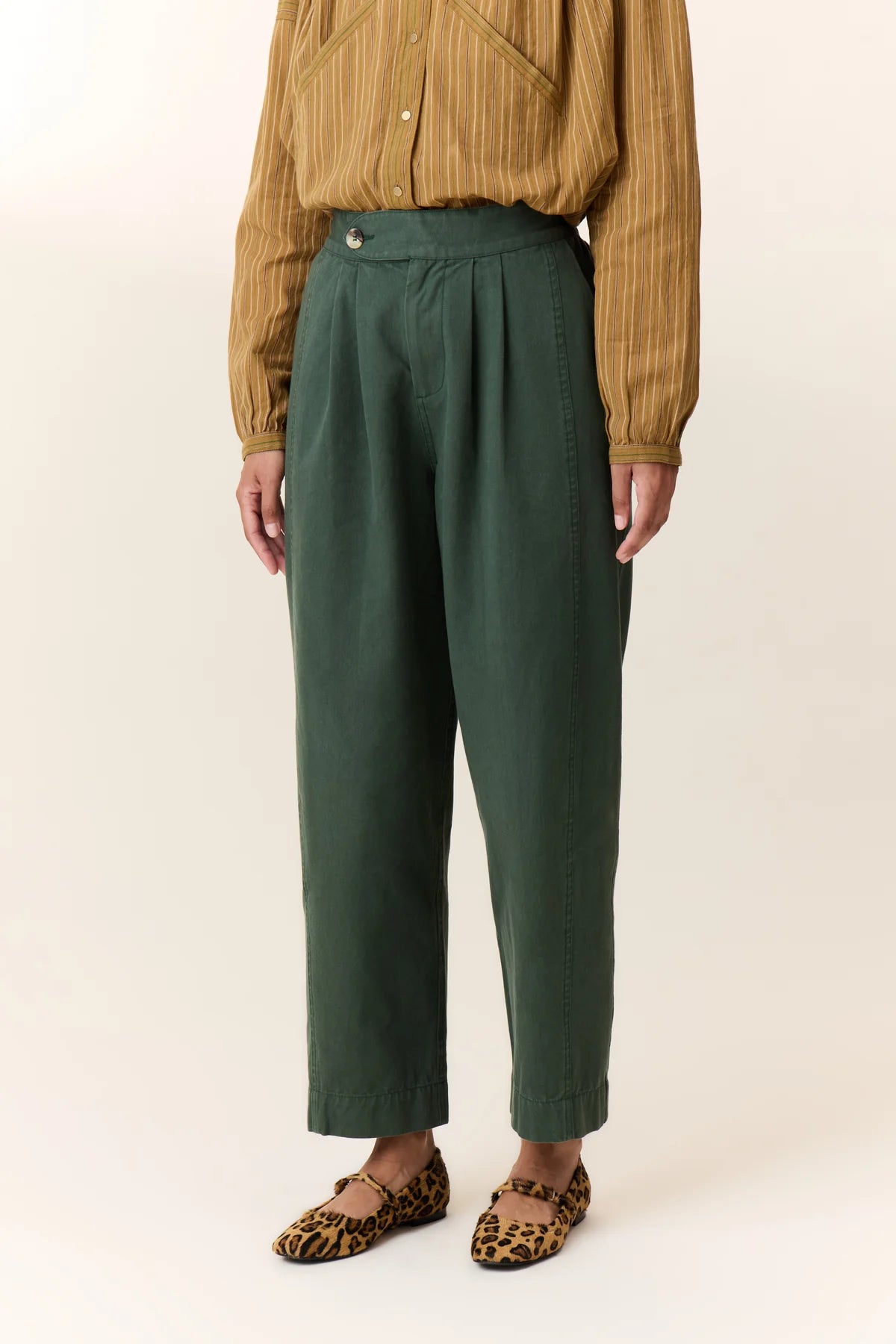 Leon and Harper Green Pants | Designer Clothing Gallery Greytown
