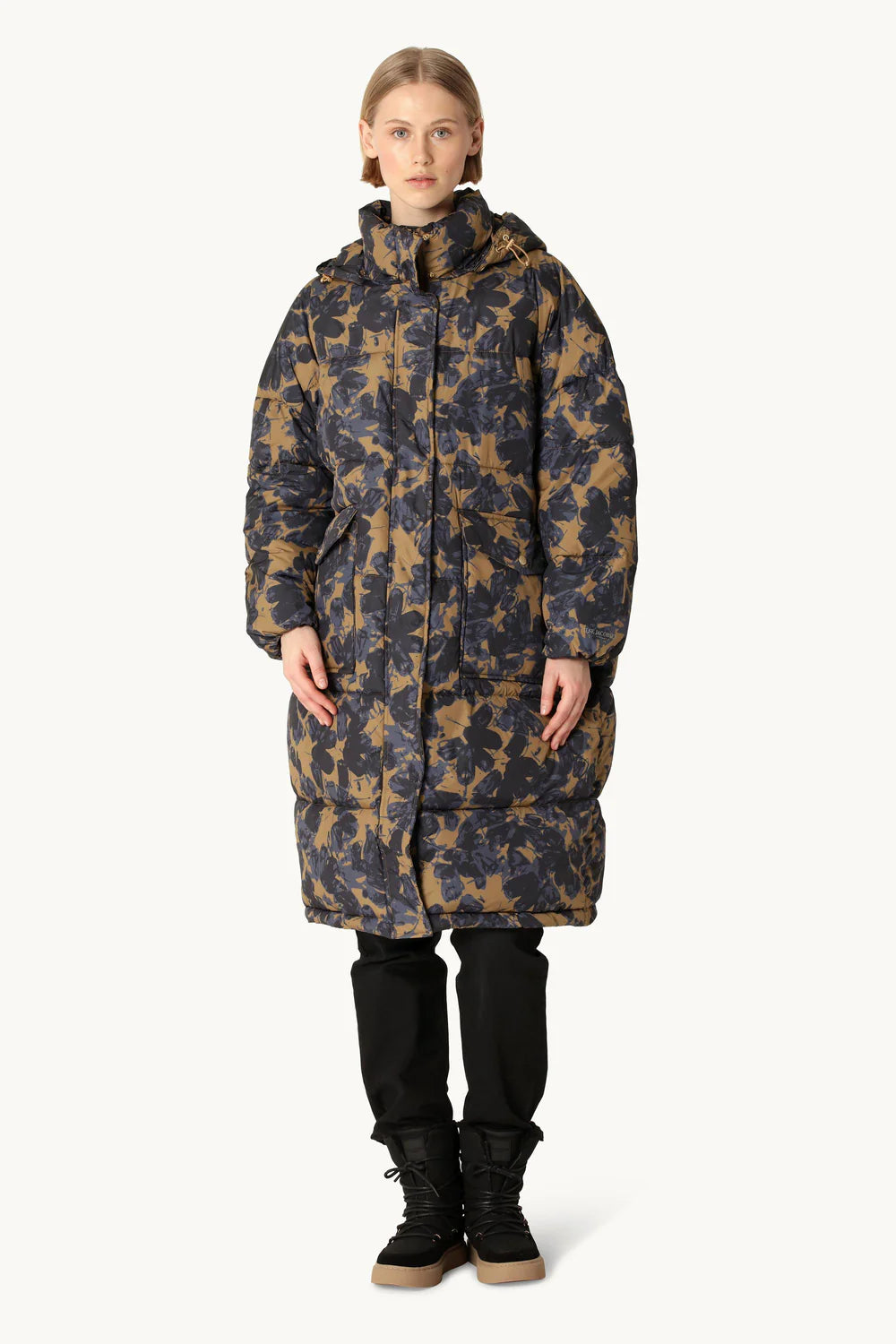 Oversized Padded Coat Beige