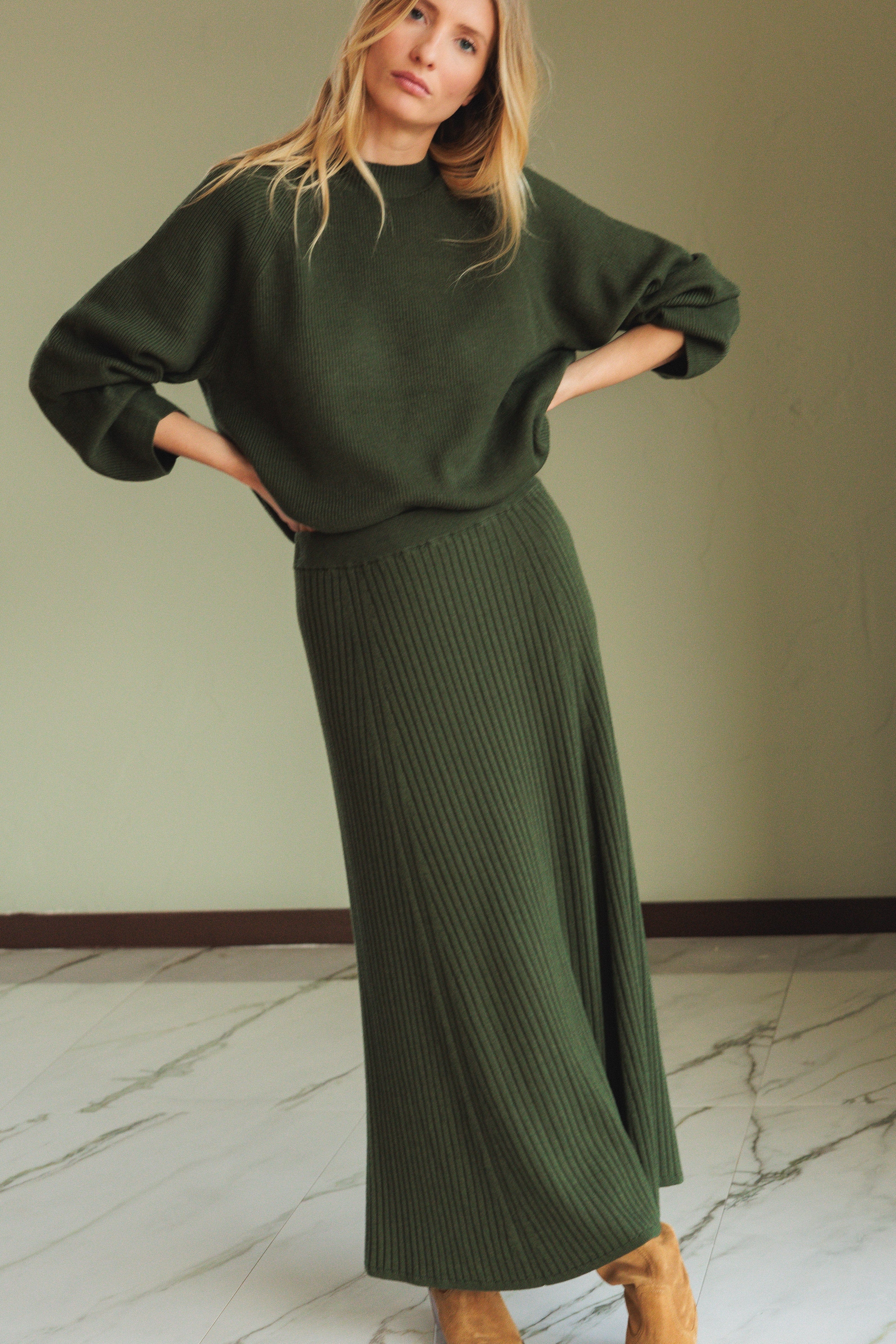 Skirt #486 Khaki