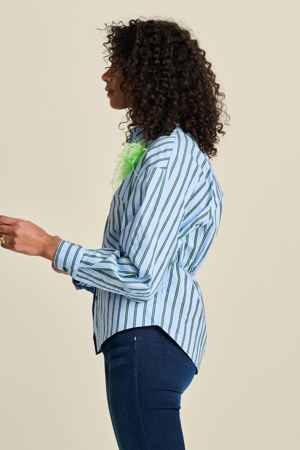POM Amsterdam Poplin Striped Blouse