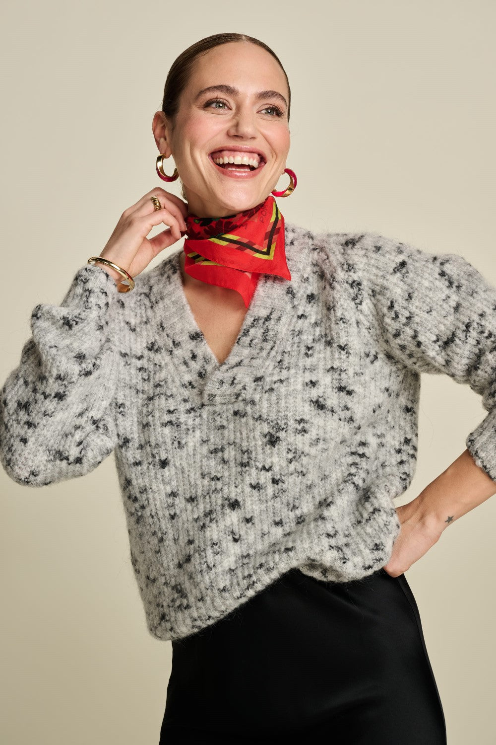 Shawl Silk Floral Pink