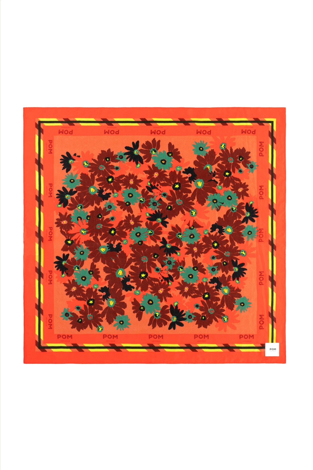 Shawl Silk Floral Pink