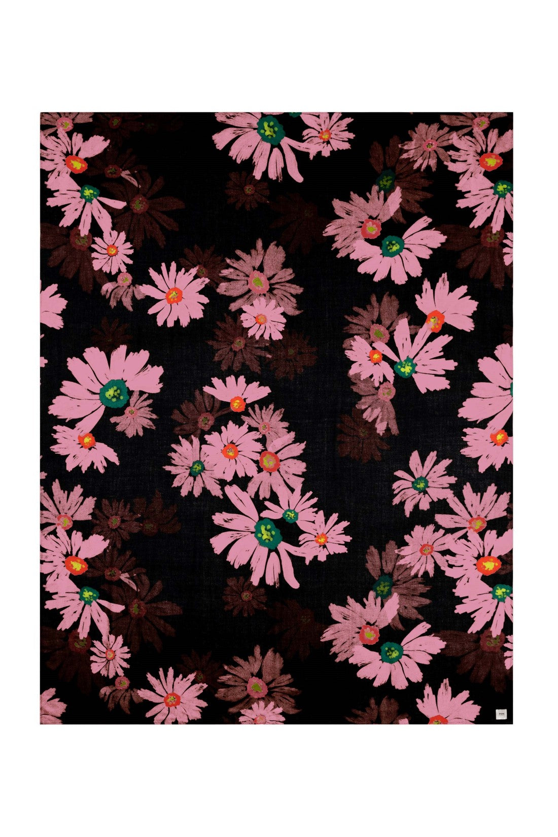 Shawl Big Blooming Pink