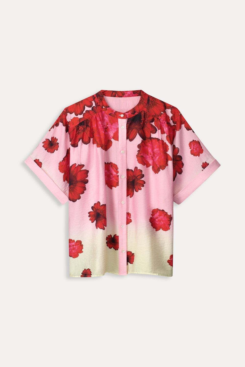 Flower Bouquet Blouse White