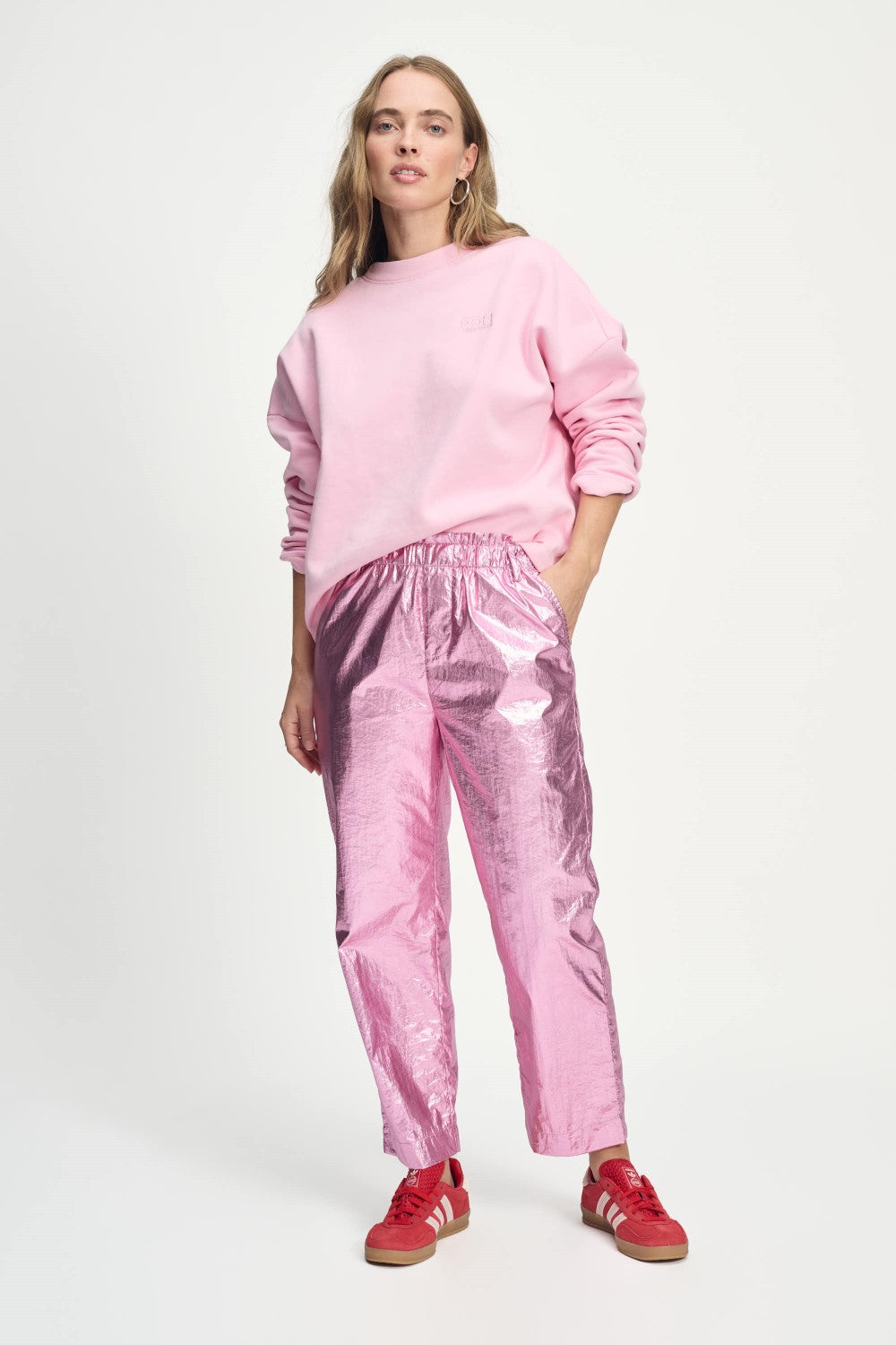 Metallic Pink Pants