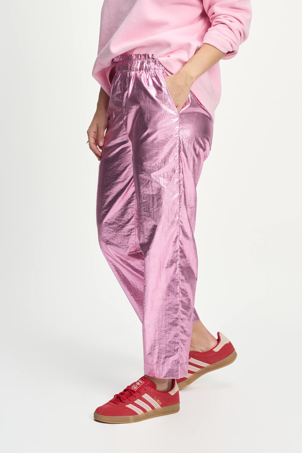 Metallic Pink Pants