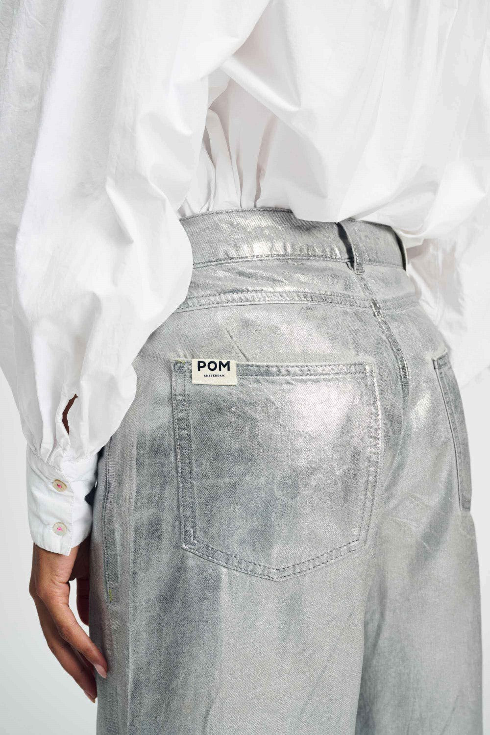 Shimmer Denim Grey Jeans
