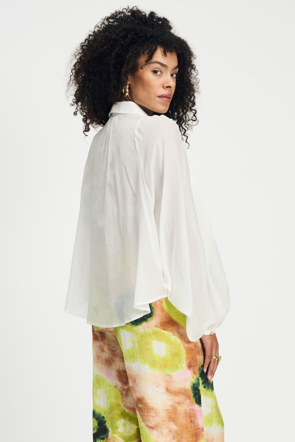 Lena Crispy White Blouse