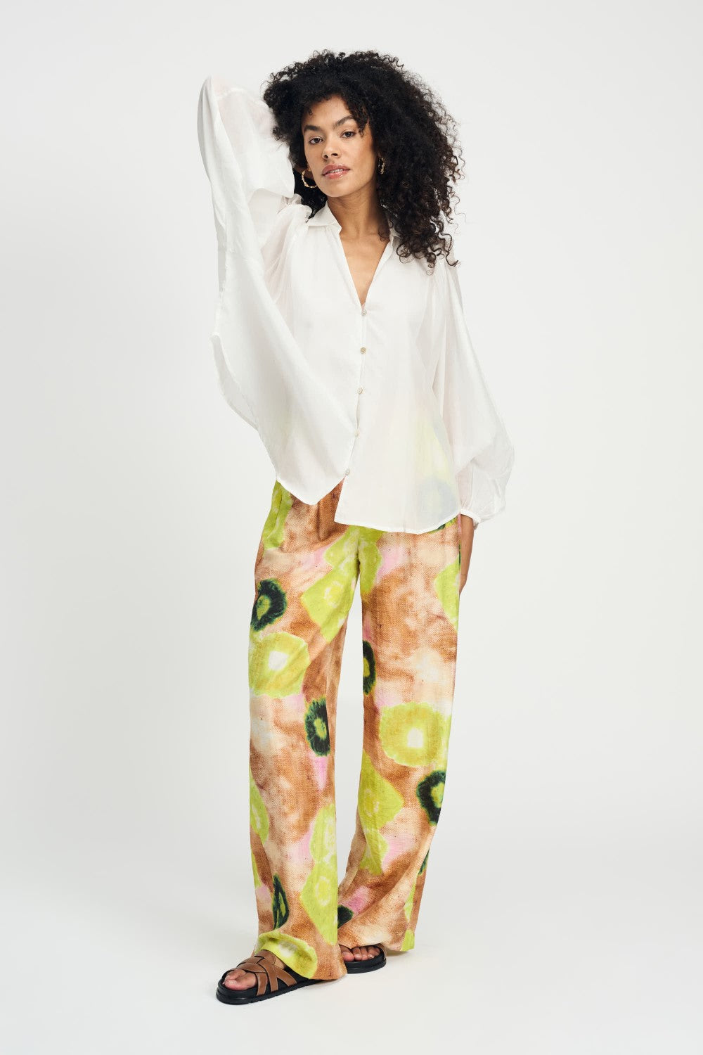 Lena Crispy White Blouse