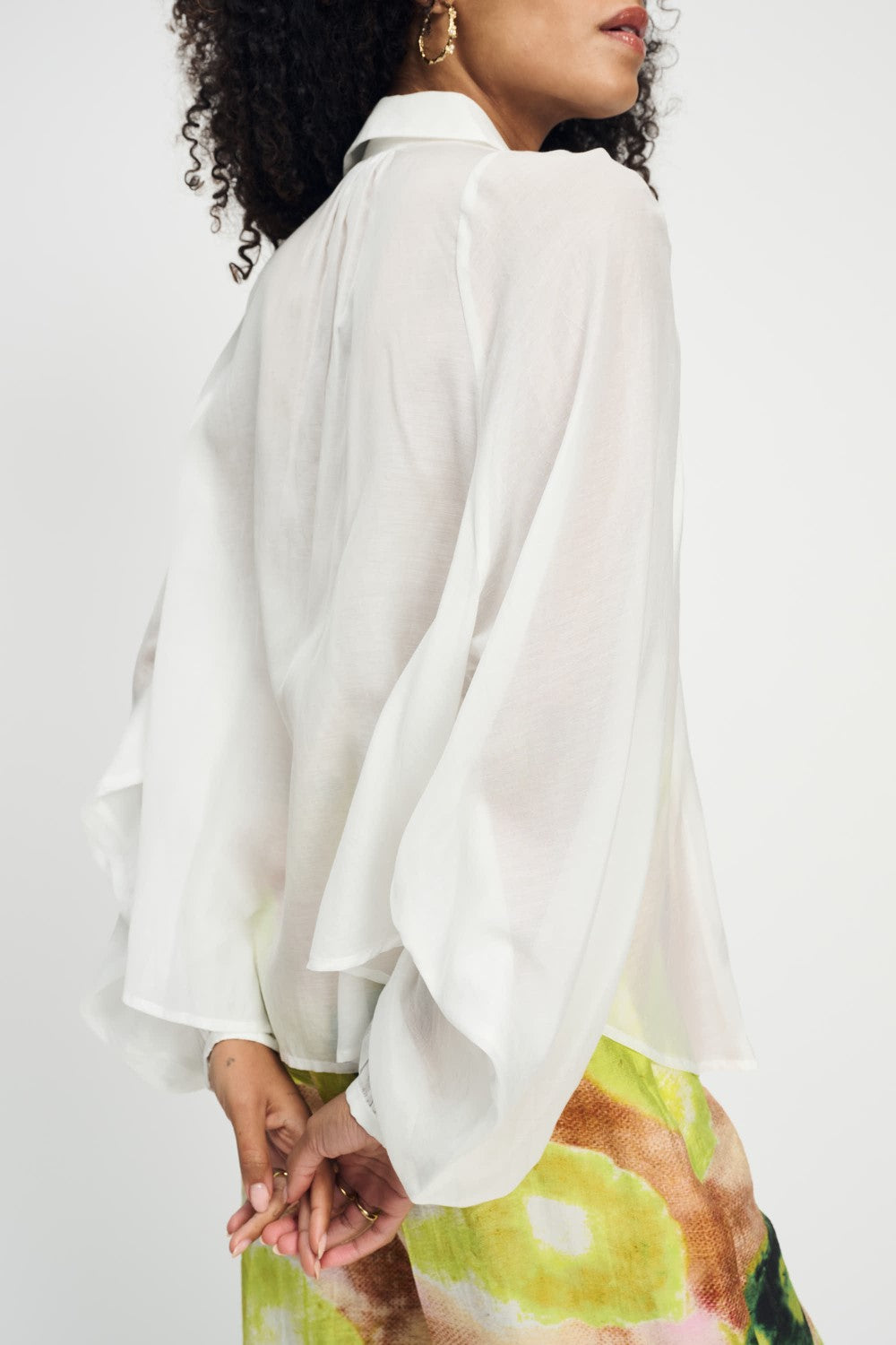 Lena Crispy White Blouse