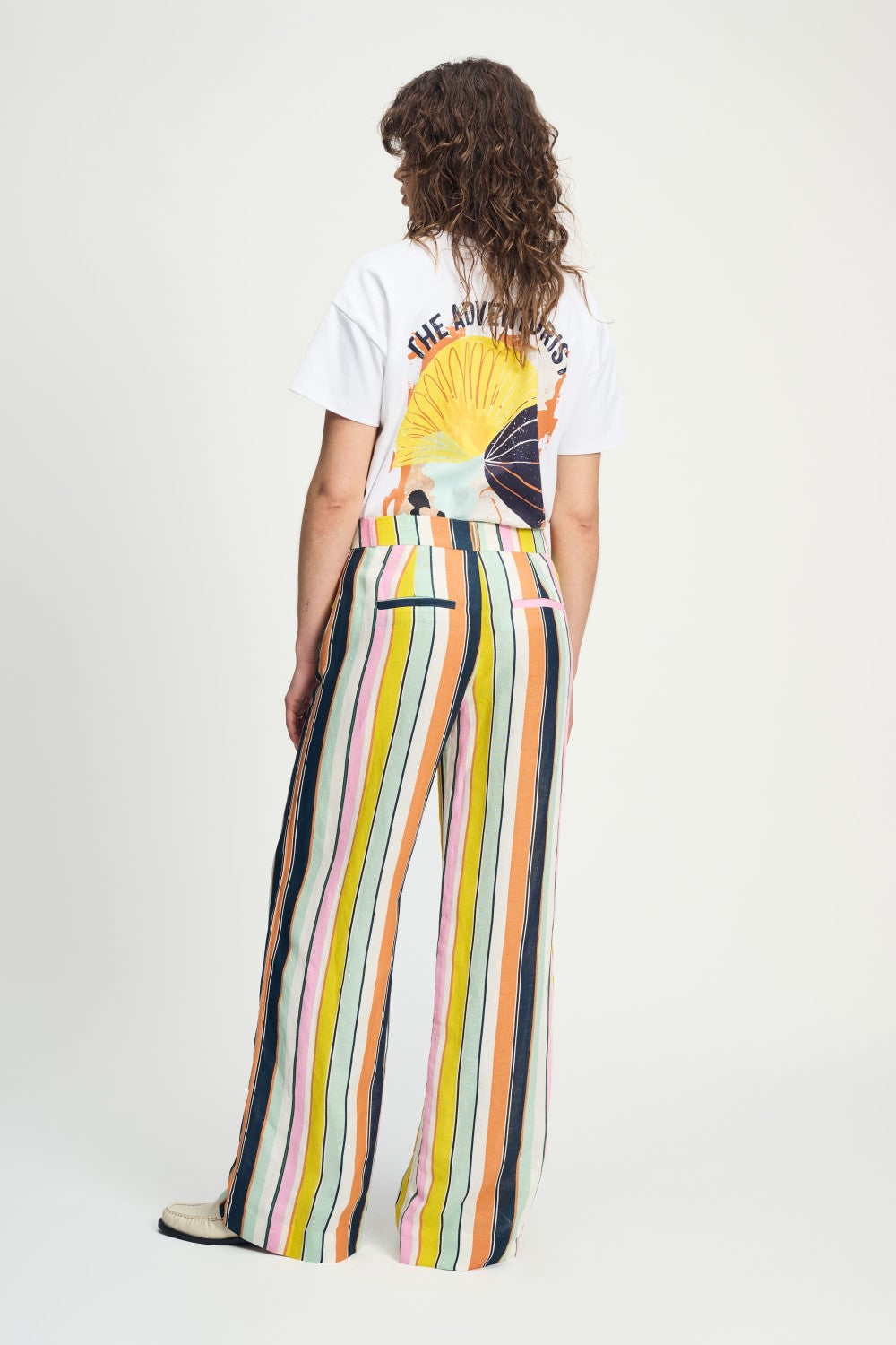 Paradise Stripes Linen Pants