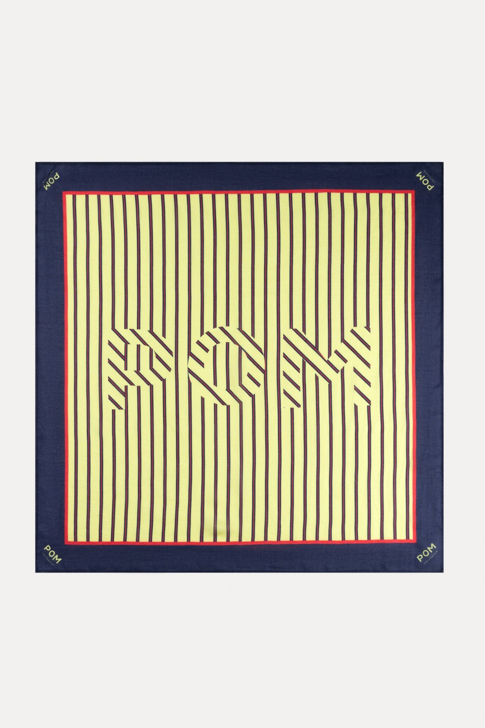 POM Stripes Cream Shawl