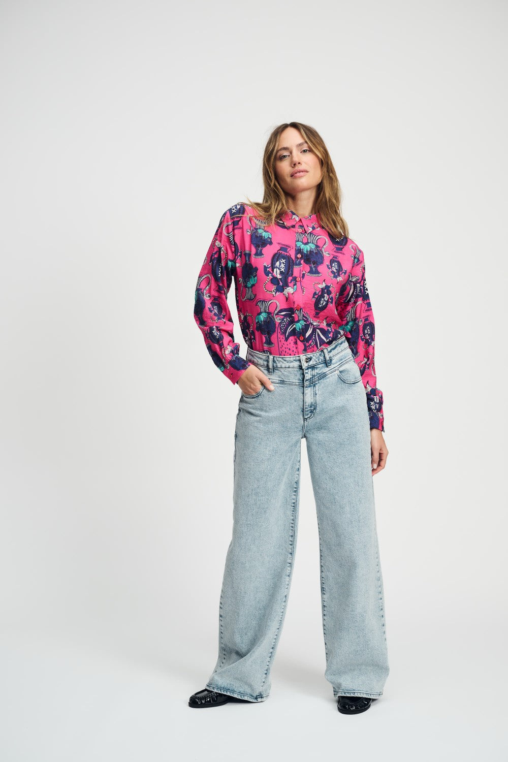Milly Vases Pink Blouse