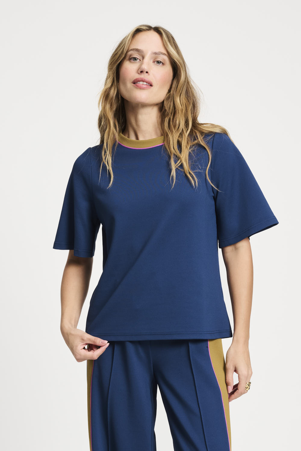 POM Amsterdam Blue Top | Designer Clothing Gallery Greytown