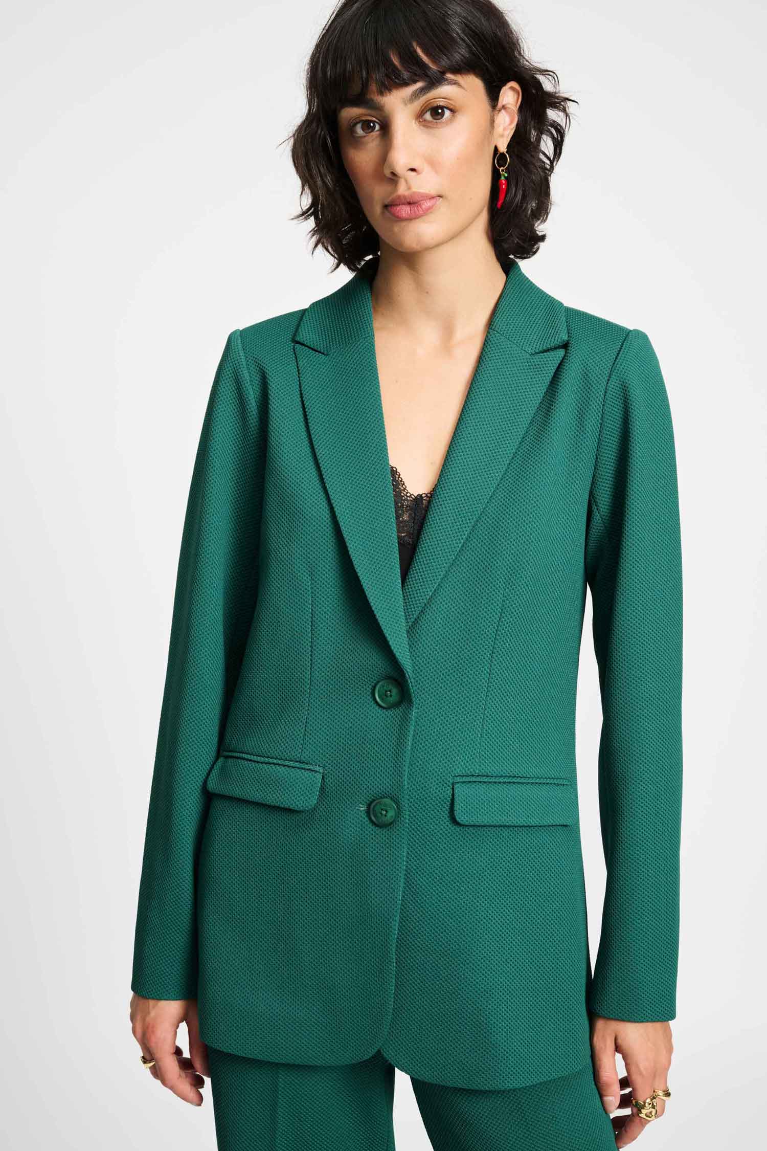 POM Amsterdam Green Blazer | Designer Clothing Gallery Greytown