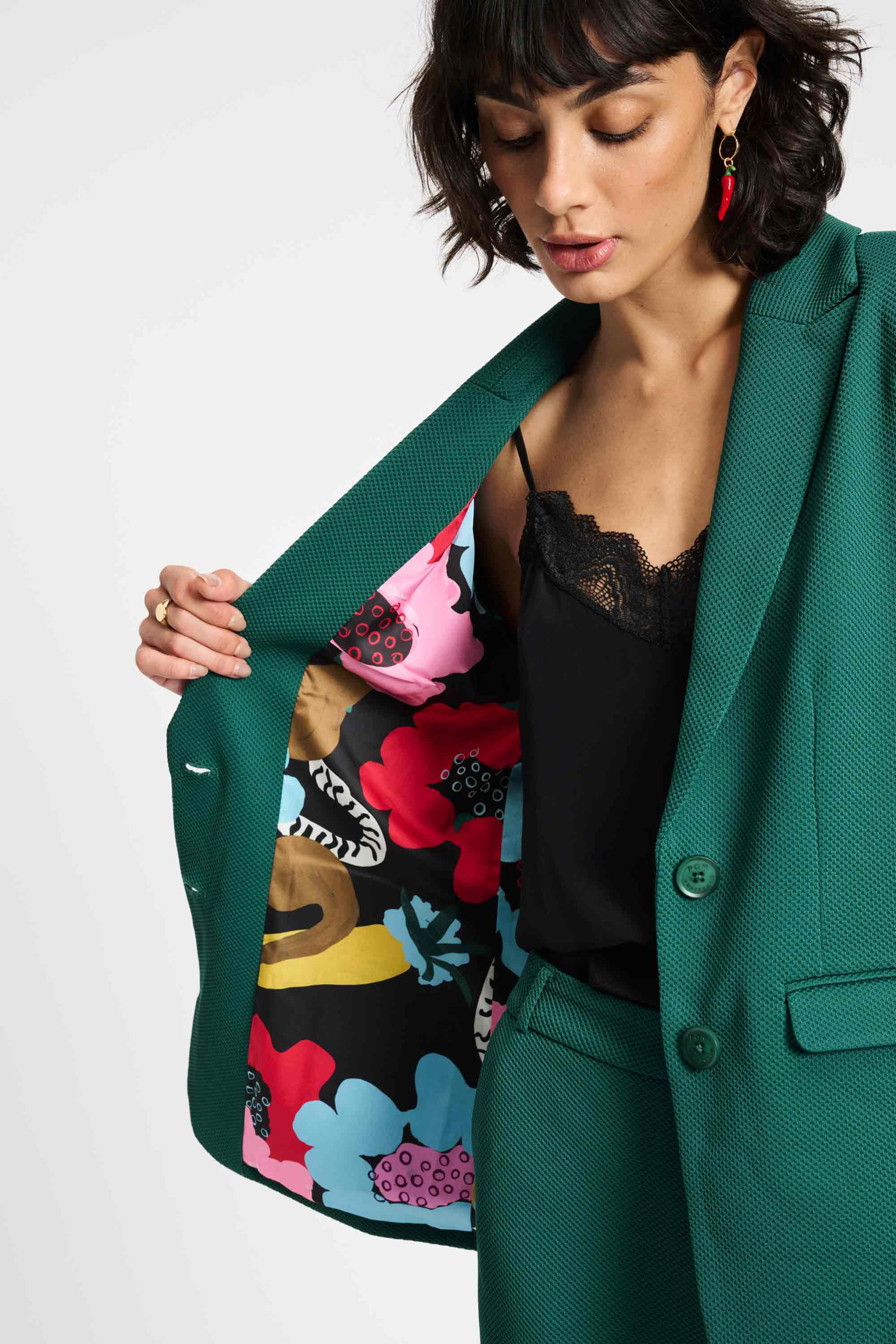 POM Amsterdam Green Blazer | Designer Clothing Gallery Greytown