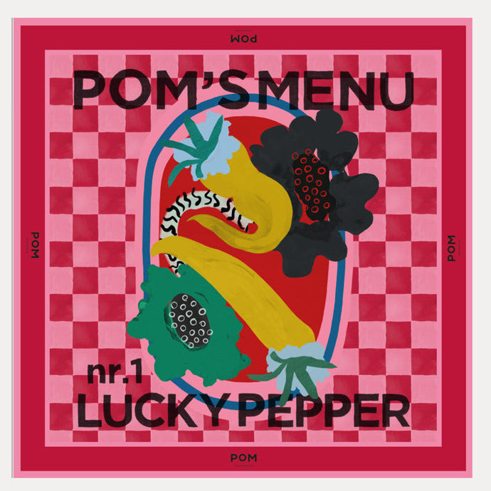 POM'S Menu Red Small